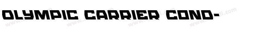 Olympic Carrier Cond字体转换